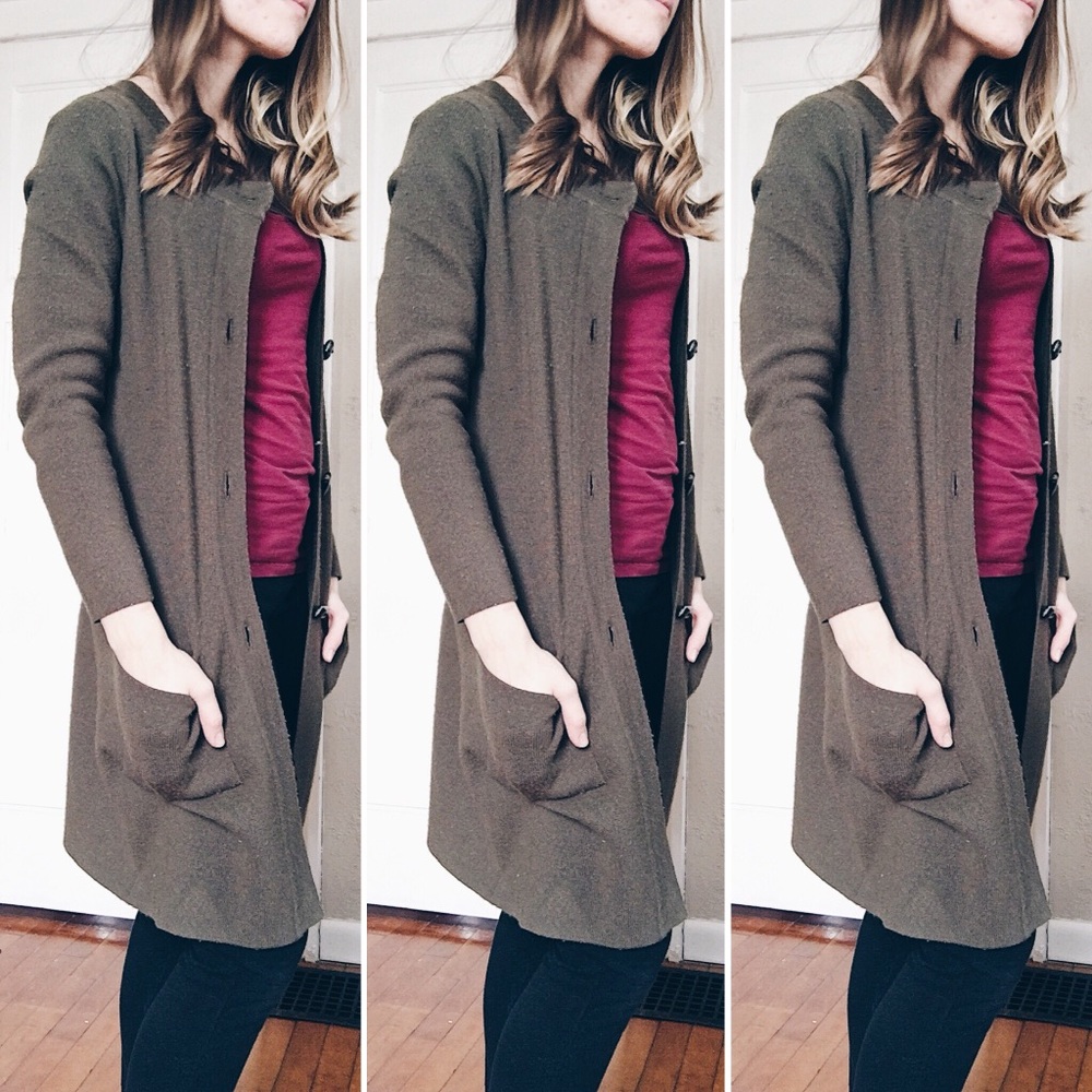 Ellen Tracy Long Cardigan / Size S